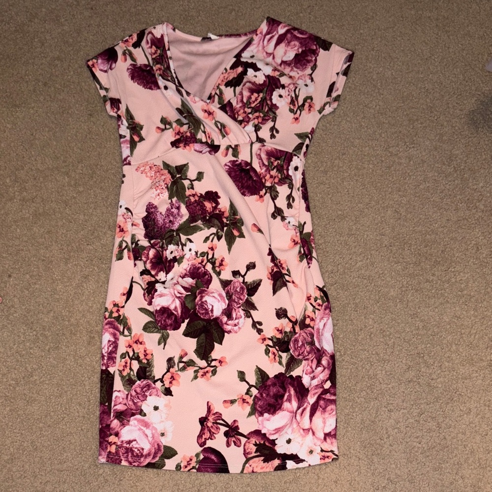 Pink blush Maternity Dress